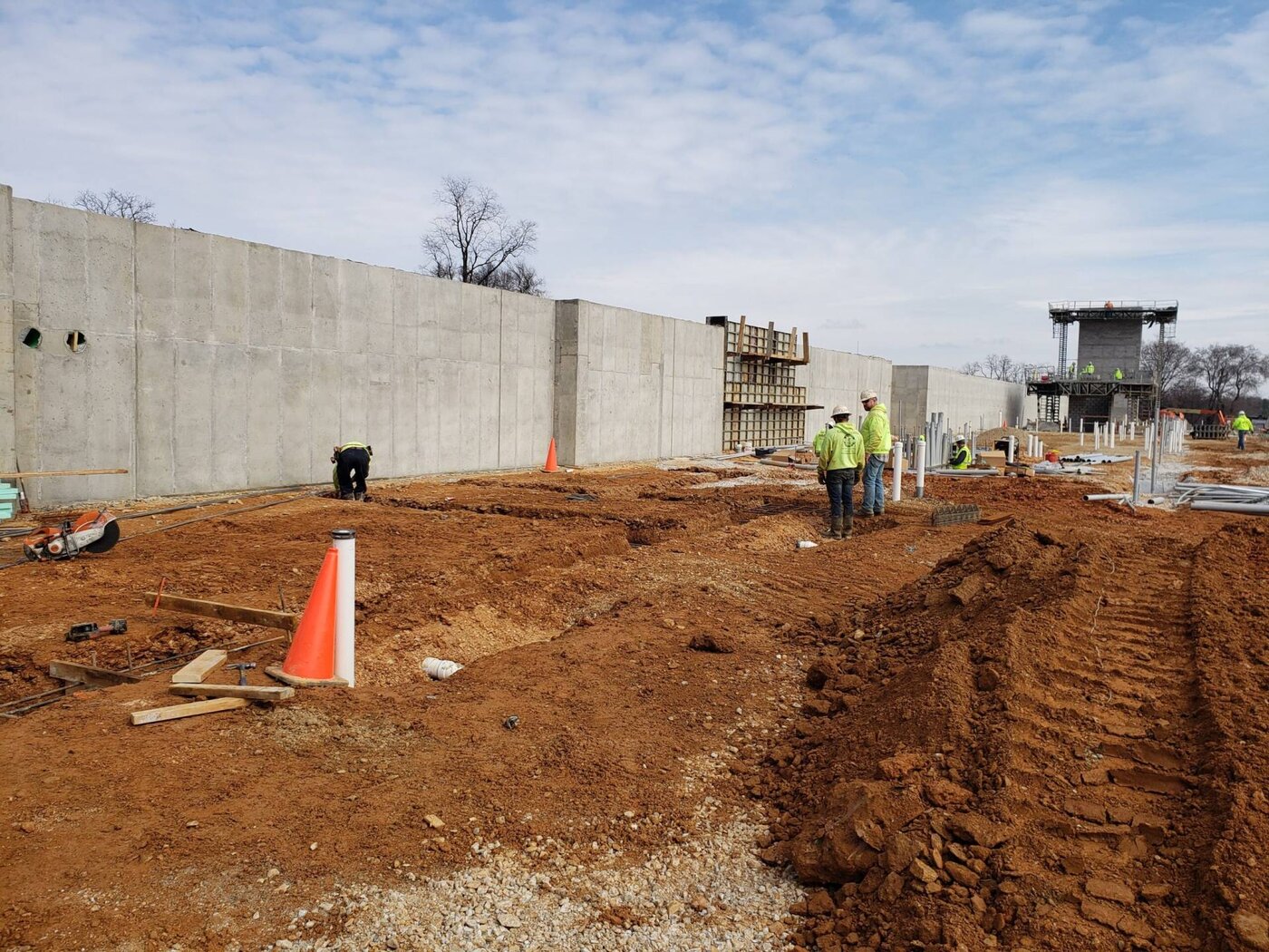 Track loader grading a residential building lot in Western North Carolina
